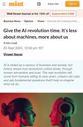 Give the AI revolution time. It’s less about machines, more about us Give the AI revolution time. It’s less about machines, more about us