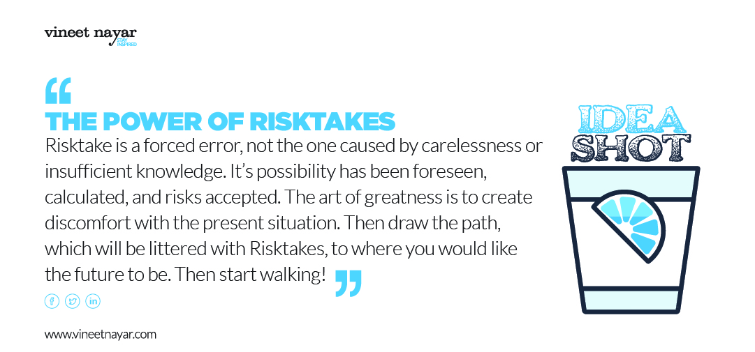 THE POWER OF RISKTAKES THE POWER OF RISKTAKES