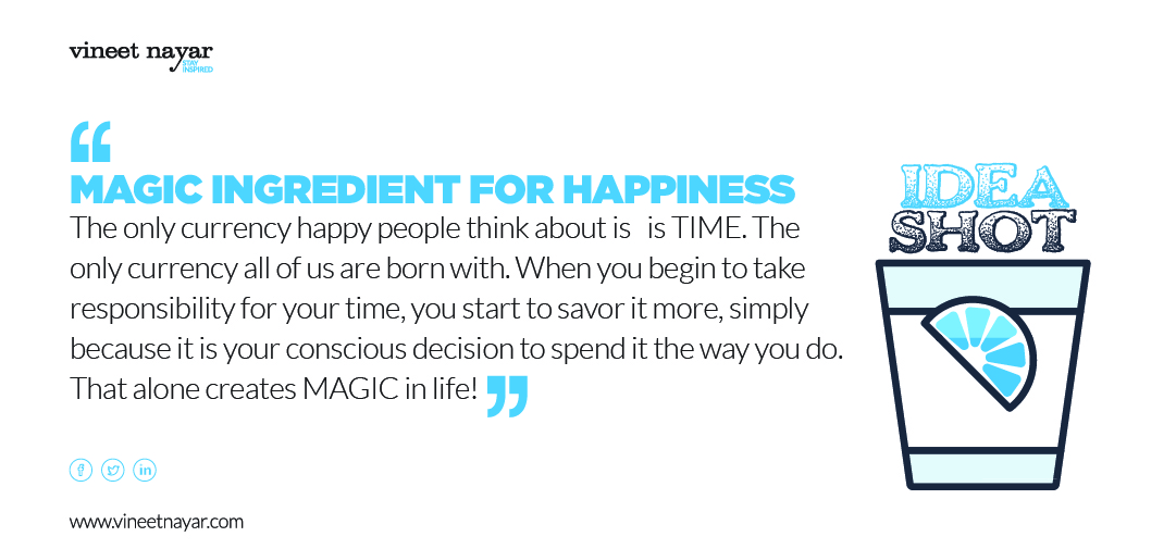 MAGIC INGREDIENT FOR HAPPINESS MAGIC INGREDIENT FOR HAPPINESS