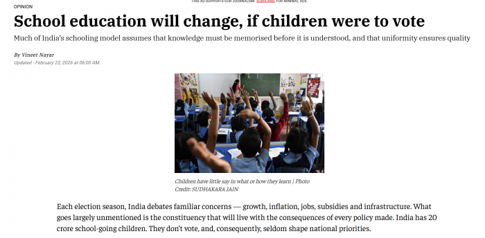 School education will change, if children were to vote 